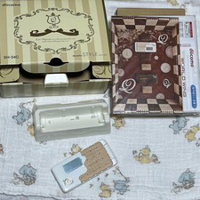 docomo Q-POT. SH-04C White Milk Flip Phone Limited Japanese Galakei w/Box