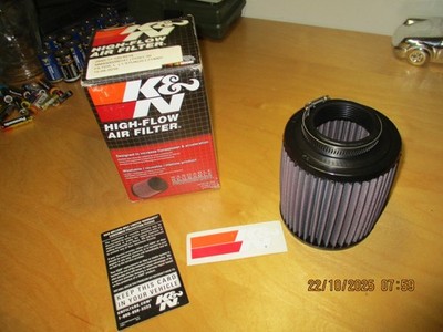 K & N RU-0640 Hochleistungs Sportfilter High flow air filter 50 mm Flansch NEU