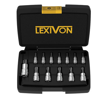 Lexivon Torx Tamper Resistant (TR) Bit Set, Premium S2 Alloy Steel