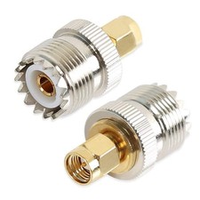 TengKo UHF Female to SMA Male Adapter RF Coax Connector SO239 PL259 2 Pack