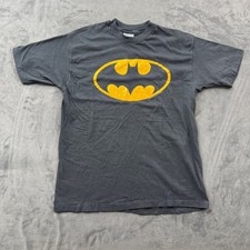 Vintage Hanes Batman T Shirt XL Single Stitch DC Comics 1964 Logo Black USA Made