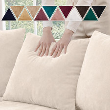 Velvet Cushion Covers or Filled Cushions Set of 4 Decorative Sofa Throw 18 x 18"