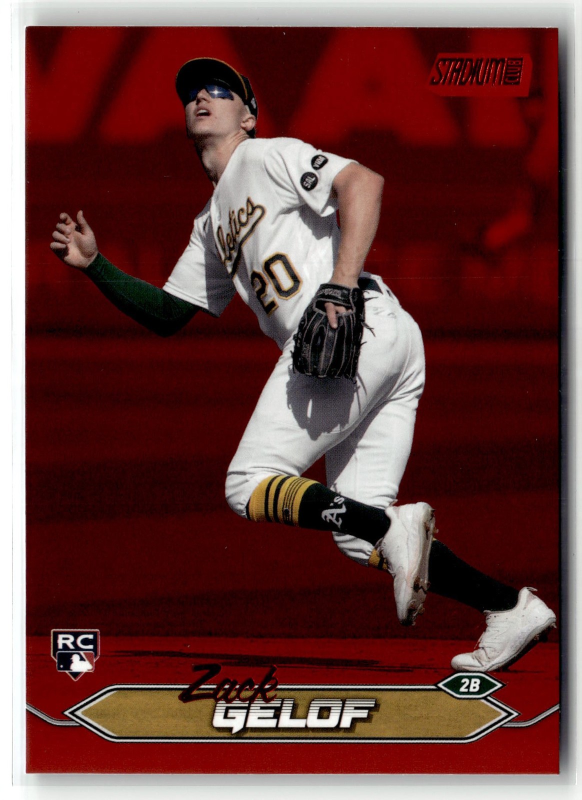 2024 Topps Stadium Club Zack Gelof #281 Red Foil RC Athletics