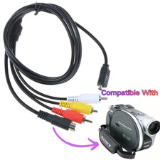 5ft AV A/V Audio Video TV Cable Cord for Sony Camcorder Handycam DCR-DVD305/e/v