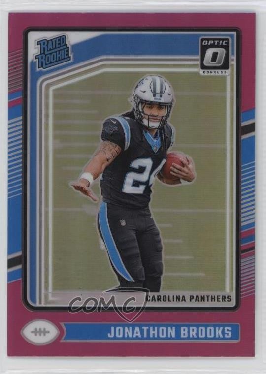 2024 Panini Donruss Optic Rated Rookie Pink Prizm Jonathon Brooks #258 1oa8