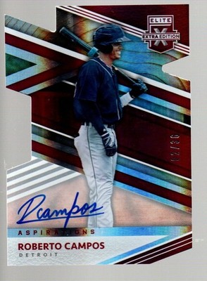 2020 Elite Extra Edition Autograph Aspirations Die Cut #94 Roberto Campos 2/36