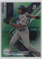 2019 Bowman Platinum Wal-Mart Top Prospects Green Foil 45/99 Tristan Pompey 0q3