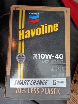 Chevron Havoline 10W-40 Conventional Motor Oil Case 6 Quarts