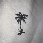 Paraphrase White Linen Cropped Pants Sz 12 Embroidered 🌴 — photo 2