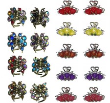 Set of 18, 18 Count, Mini Claw Clips 2 Style Hair Styling for Women Girls 16d6