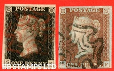 SG. 2 & 7. A1 (1) & A2. AS24 & AS29. " SF ". Plate 5. A very fine used ma B59026