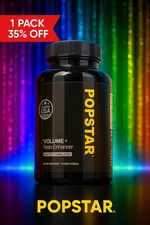 POPSTAR Lab Volume Supplement for Men – 120 Caps Taste & Performance Enhancer