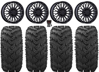 MSA Clubber 20'' Wheels Black 30'' Reptile Tires Can-Am Commander Maverick