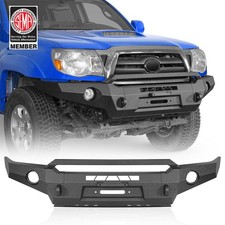 Heavy-duty Front Bumper For 2005-2011 Toyota Tacoma Wwinch Plate Led Lights