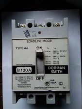 DORMAN SMITH 100 AMP 25kA POTRÓJNY BIEGUN MCCB LOADLINE AA