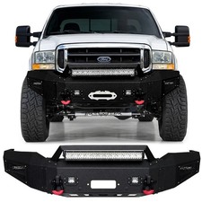 Vijay For 1999-2004 Ford F250-f450excursion Steel Front Bumper Wled Lights Vijay For 1999-2004 Ford F250-f450excursion Steel Front Bumper Wled Lights