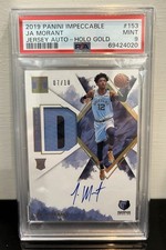 2019 Panini Impeccable Ja Morant RPA #153 /10 PSA 9 Memphis Grizzlies Auto