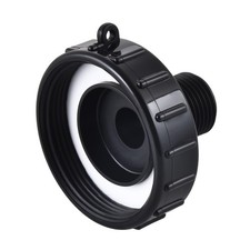 IBC Tote Adapter, Food Grade IBC Drain Adapter, 2.44  Fine Thread  3/4  Male...