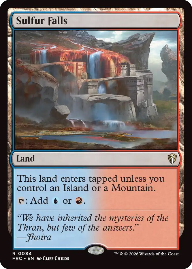 x1 Sulfur Falls R MTG Commander: Reality Fracture M/NM, English