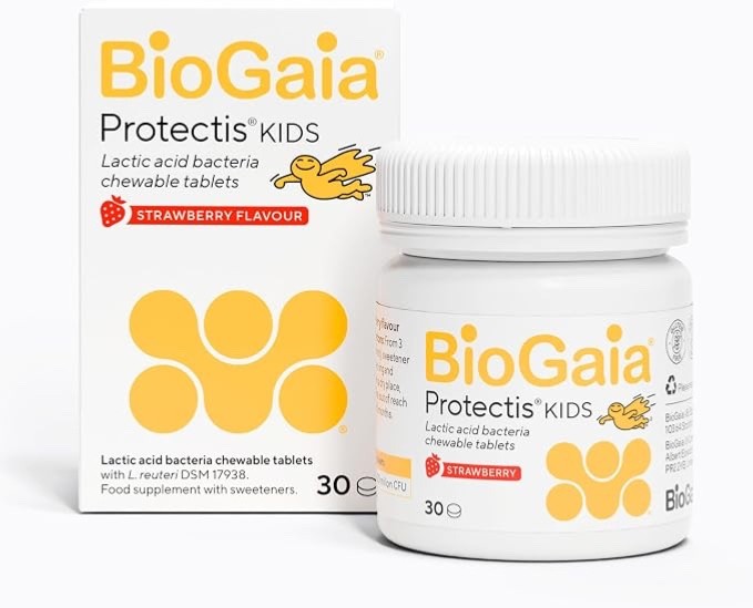 BioGaia Protectis Kids Chewable Probiotic Tablets Strawberry Flavour 30 Pack