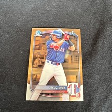 2025 Bowman Jesus Lopez 1st Chrome #BCP-88 Texas Rangers