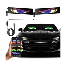 LED Eyes for Truck Devil Eyes Light for Cars  Flexible Scrolling Programmab...