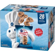 Pillsbury Soft Baked Mini Chocolate Chip Cookies, 1.5 Ounce 28 Pack