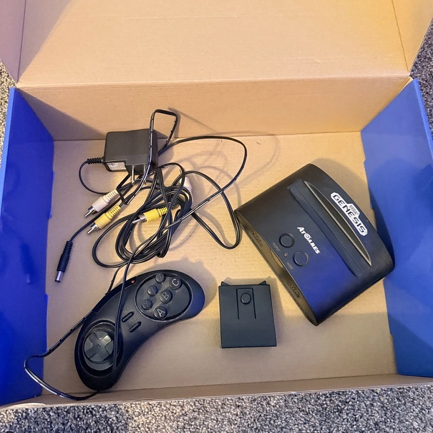 AtGames Sega Genesis Classic Console 80 Games Tested w/ Box Controller