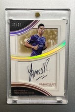 PANINI Immaculate Soccer James Rodríguez On Card Auto Card 2017-2018 5/25 Real M