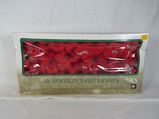 Santa's World 35 Novelty Poinsettia Tree Lights Strait Line Construction