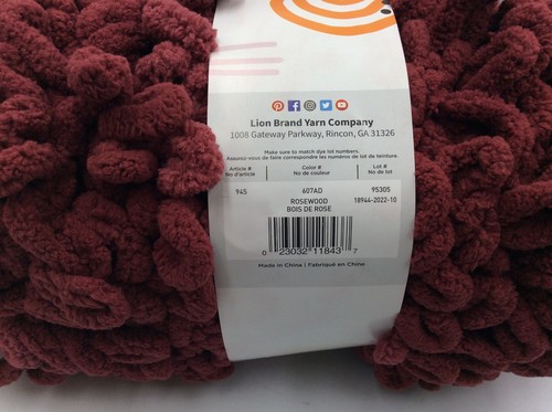 Lion Brand Off The Hook Ombre Yarn, Rosewood 945-607, PACK OF 5 - Picture 4 of 4