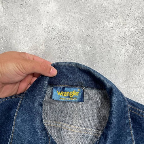 Wrangler Button-Up Faded Blue Denim Jacket Blue Size 38 - Picture 4 of 24
