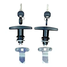 2PCS Black T Handle Lock Keyed Alike for RV Trailer Toolbox Cabinet Drawer