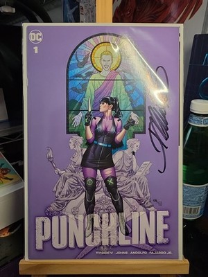 PUNCHLINE 1 SIGNED & COVER FRANK CHO ART MIRKA ANDOLFO STORY JAMES TYNION 2021 .