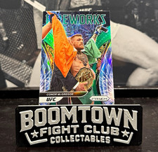 Panini 2022 Prizm UFC Conor McGregor Silver Fireworks Insert Card #21