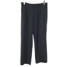 Auralee 25ss Light Cotton Wool VIYELLA SLACKS Pants A25SP02KV Black Used MESC-0