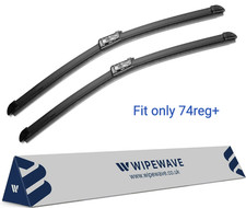 Set 2 spazzole tergicristallo per Skoda Kodiaq 24-25 74reg+ parabrezza anteriore | WipeWave