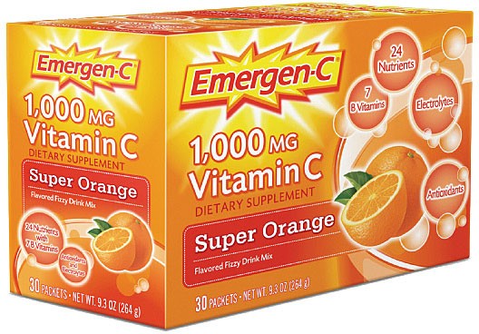 Смесь для укрепления иммунитета Pfizer Emergen-C Super Orange в упаковке по 10 штук