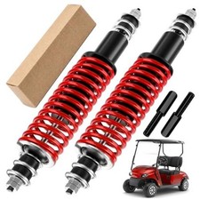 EZGO TXT Golf Cart Front Rear Coil Spring Shock EZGO TXT Shocks 2pcs Red