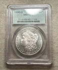 1880-S PCGS OGH MS65PL MORGAN SILVER DOLLAR OLD GREEN HOLDER