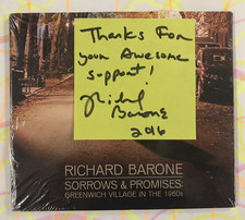 RICHARD BARONE Sorrows & Promises (2017) SEALED CD with Signed note #3489