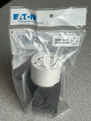 NEW Eaton L1430C Locking Connector 30A 125/250V 3 Pole 4 Wire Grounding L14-30R