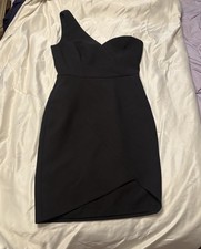 bcbg maxazria One Shoulder Black Cocktail dress Size 4