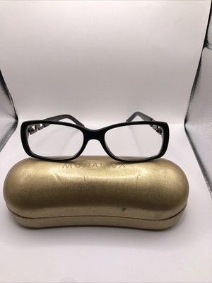 Authentic MONALISA Black M8870 C1 Eyeglasses Frames Size 52-17-135 Made In Japan