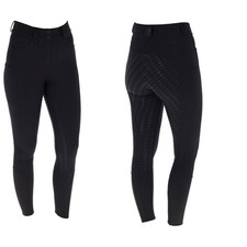 Covalliero Damen Winter Reithose Ganbesatz mit Grip black HW 2025
