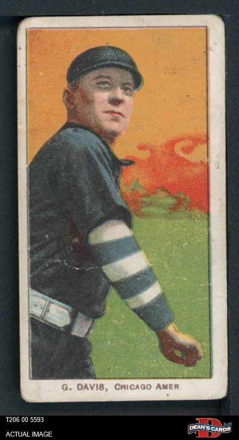 1909 T206 George Davis Chicago White Sox HOF 1.5 - FAIR