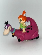 Vintage 1992 The Flintstones, Pebbles riding Dino