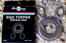 SCI Cuisine Stainless Steel Egg Topper Shell Opener Cutter NEW