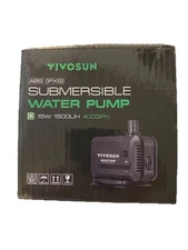 Vivisun Submersible Water Pump 15w 1500L/H 400gph