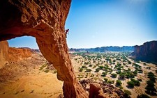 Landscape photography nature rock climbing desert Custom Gaming Mat Desk